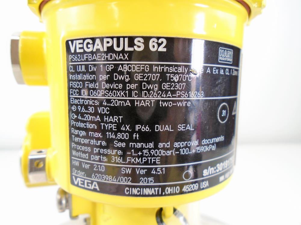 Vega Vegapuls 62 Radar Sensor 2